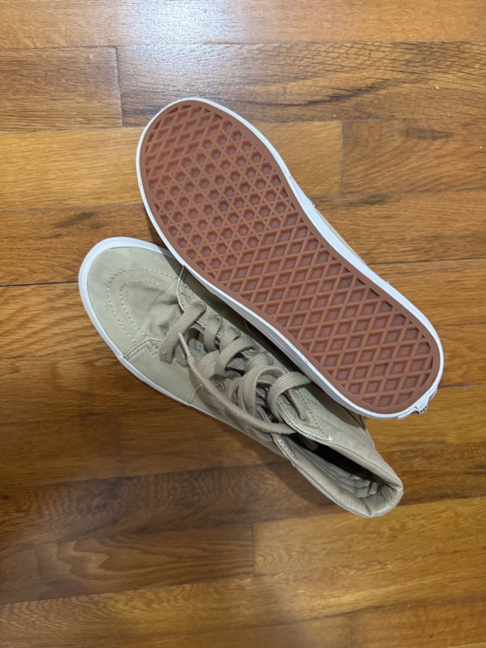 Van’s Tan High-Top Canvas Sneakers - Picture 6 of 7